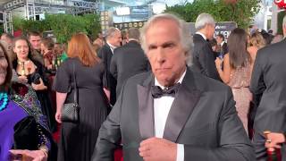 Henry Winkler ('Barry') on the 2019 Golden Globes red carpet