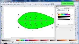 How to Draw a Leaf Tutorial - Inkscape