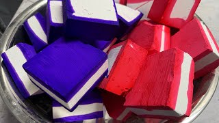 23 freshly dyed | gym chalk blocks | colorful | satisfying