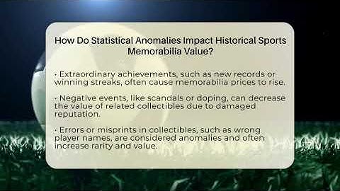 How Do Statistical Anomalies Impact Historical Sports Memorabilia Value? - The Memorabilia Zone