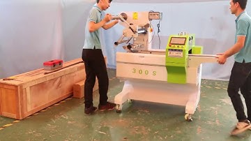installation video of Chuanglibao servo packing machine - 1st step - Unpacked the cases