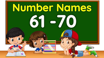 Number names | Number Names 61-70 | Number spelling | Learn Numbers | Numbers 61-70 | #numbernames