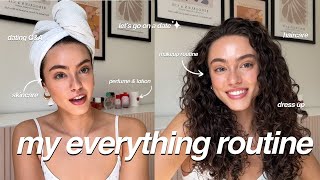 GRWM Date Night!! | Skincare, Haircare, Makeup, Perfume, Dress up etc.