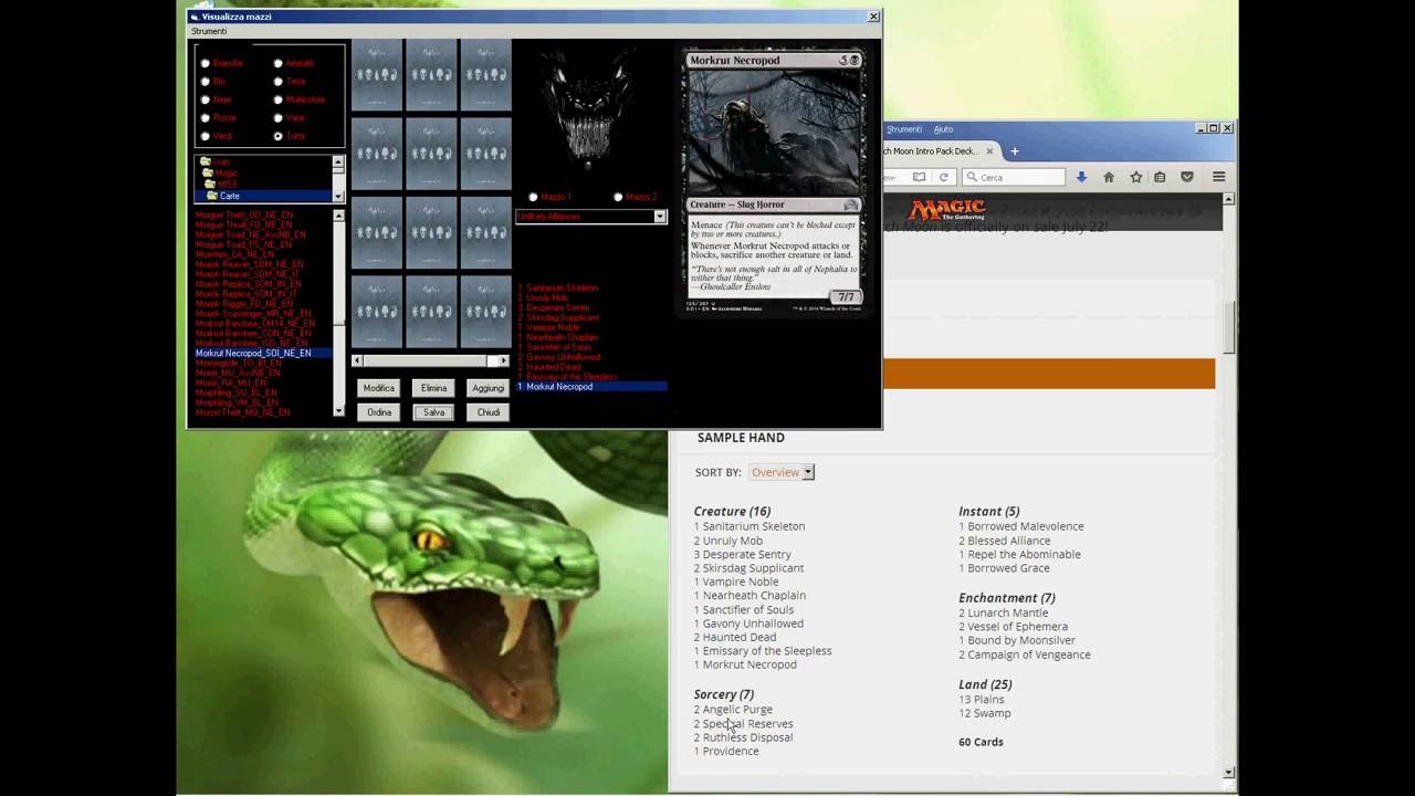 MISS - Magic the Gathering  PC GAME FREE - Creare un nuovo mazzo