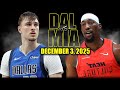 Dallas Mavericks vs Miami Heat Full Game Highlights - December 3, 2025 | NBA Season