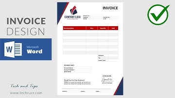 ✅ How to Create an Invoice Design in Microsoft Word 2016/2019