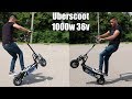 Uberscoot 1000w Electric Scooter Unboxing & Installation Full Test Ride