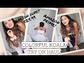 COLORFUL KOALA TRY ON HAUL: amazon prime lululemon align dupes?!