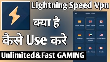 Lightning Speed Vpn App Kaise Use Kare ।। How to use lightning speed vpn app ।। Lightning Speed Vpn