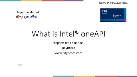 What is Intel oneAPI?