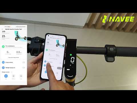 NAVEE S65 Electric Scooter -- App Connection