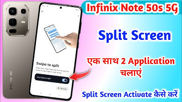 enable split screen in Infinix Note 50s 5G | Infinix Note 50s 5G mein split screen Kaise on Karen |