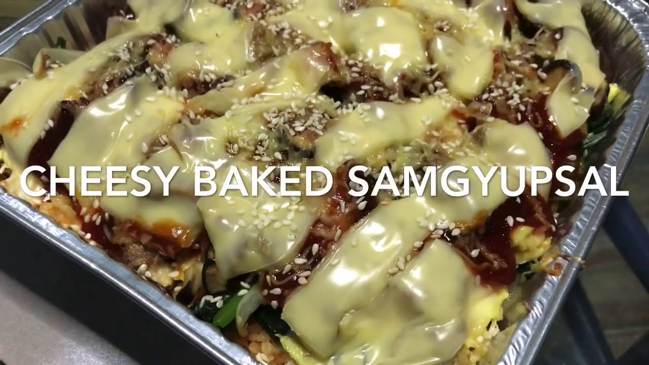 TRENDING CHEESY BAKED SAMGYUPSAL KOREAN RECIPE LutoniRegh YouTube
