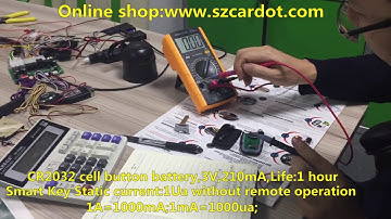 cardot smart car security product smart key static current testing video