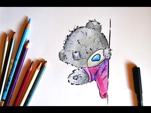 How to Draw Teddy bear. Me to You. Как нарисовать мишку Тедди