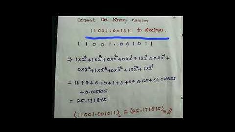 Binary to Decimal in Tamil