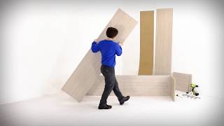 Wall Bed King Side Cabinet with Door Assembly by Wall Bed King 6,766 views 6 years ago 8 minutes, 26 seconds