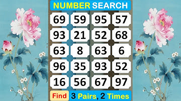 Number Search: How Healthy Is Your Memory? #braingame #memory #puzzle #quiz #mindset #match  -#351