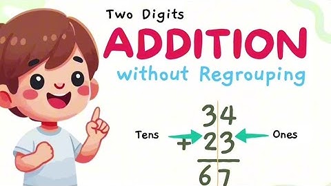 ADDITION | Two Digits Addition For Kids | Two Digits Addition without Regrouping Or Carry #math #add