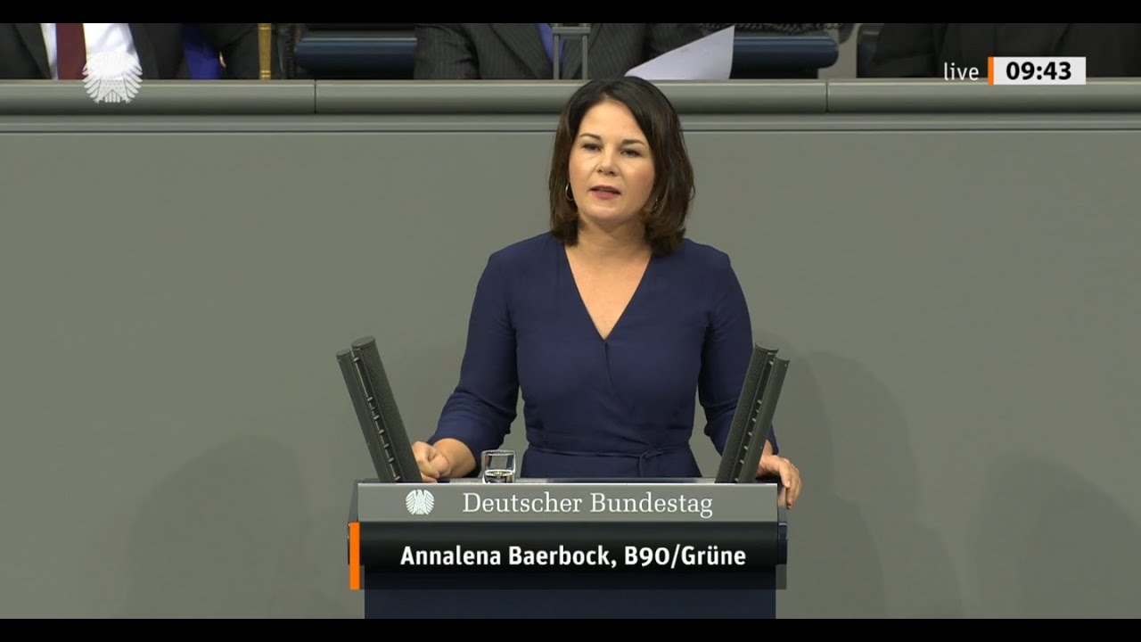 Annalena Baerbock bei der Generaldebatte zum Bundeshaushalt