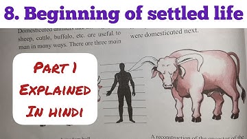 5th Std - Evs 2 - Chapter 8 Beginning of settled life explained in hindi - Maharashtra board