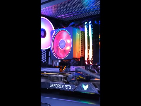 Gaming PC Build ASMR: AMD with RTX 3080 #shorts