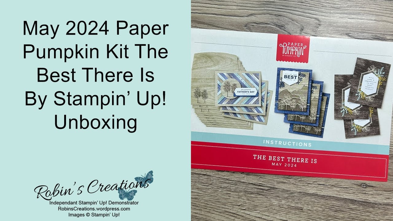 May 2024 Paper Pumpkin The Best There Unboxing - YouTube