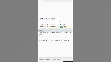 Simple Palindrome Function in Python #Shorts