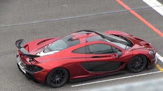 Volcano Red Mclaren P1 Full Throttle Sounds in Race Mode