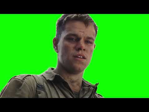 Matt Damon - Man Aging Meme - Green Screen