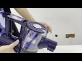 Remove the dust cup and filter/PRETTYCARE W300 cordless vacuum