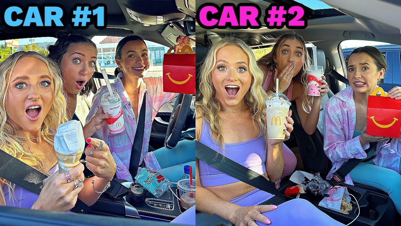 3 Sets of Identical Twins Drive Thru Telepathy Challenge ft. Merrell Twins & Brooklyn & Bailey!!!
