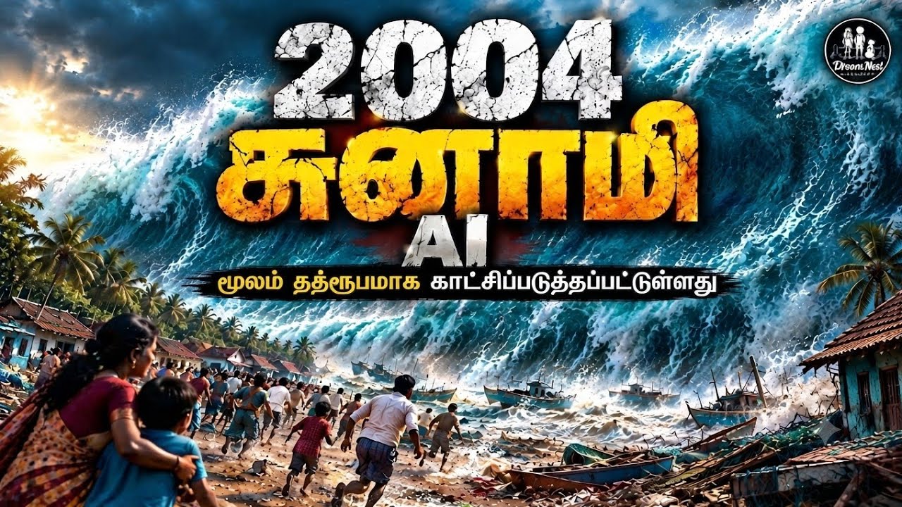 ⁣2004 சுனாமி | AI மூலம் தத்ரூபமாக காட்சிப்படுத்தப்பட்டுள்ளது | மக்கள் பார்த்த கடைசி அமைதியான காலை