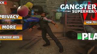 Gangster Target Superhero Games | Gangster Mafia Vs Flying Superhero screenshot 1
