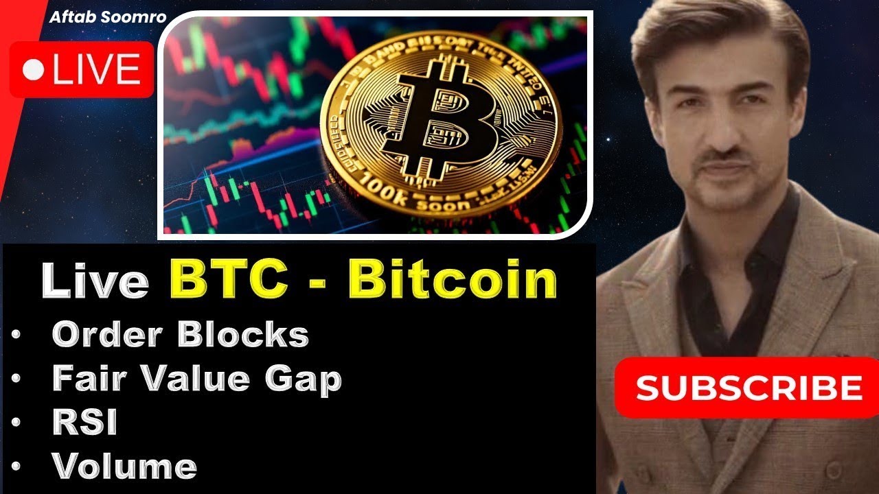 Live BTC - BITCOIN SMC, Volume and RSI Trading #93 - YouTube
