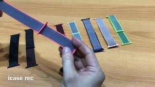 Nylon strap sport loop for iwatch series 4/3/2/1