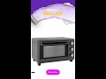 HOMCOM 21L Mini Countertop Oven, 100°C-230°C Adjustable Temp - Grey