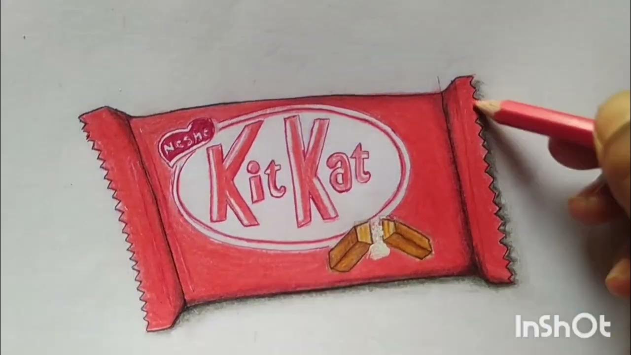 Kit kat drawing 🍫 shorts shortsvideo art drawing YouTube