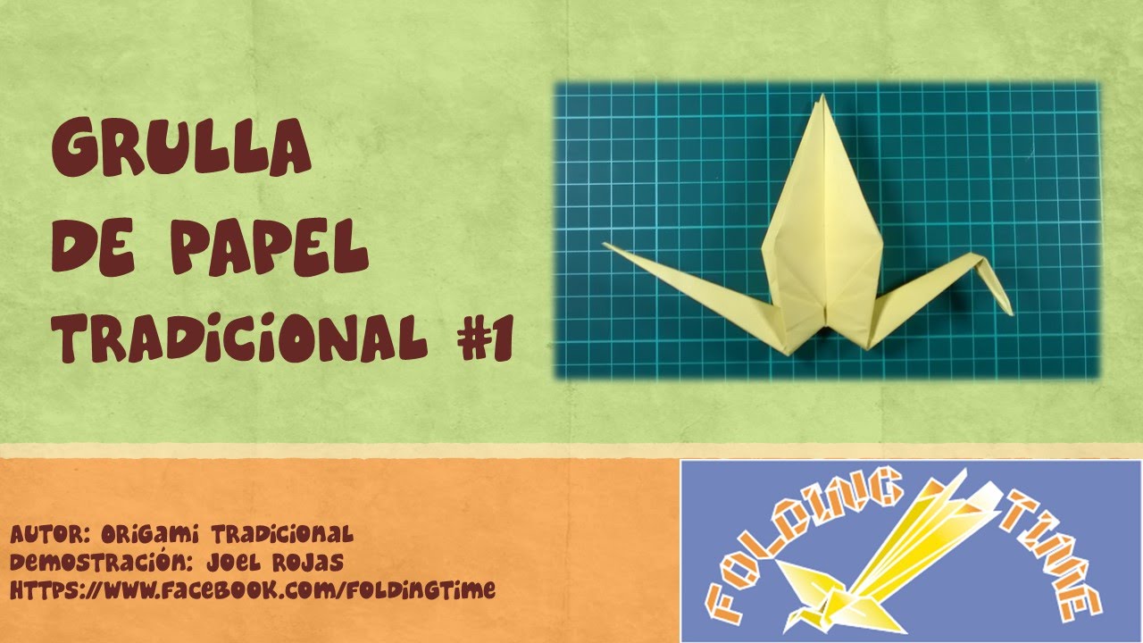 Grulla de papel Tradicional 1 YouTube