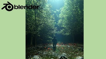 "Blender Timelapse: Crafting a Stunning 3D Forest" 2023