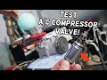 HOW TO TEST AC COMPRESSOR VALVE ON HYUNDAI SANTA FE, AC FIX