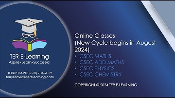 CSEC Physics - Paper 1 Preparation 2024