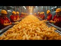 Mcdonalds french fries mega factory processing millions of french fries with modern technology