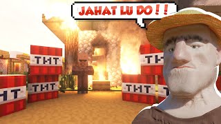 AKU EKSPERIMEN MAIN PETASAN SADIS BARENG VILLAGER VILLAGER KOCAK !!!