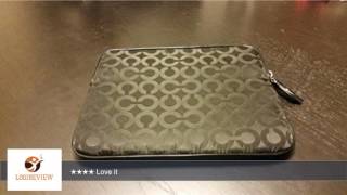 Coach 6cm Signature Ipad/tablet Sleeve Case Cover F64900 Black | Review/Test