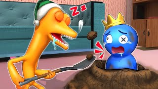 Rainbow Friend 2 - Orange Sleepwalking and His Silly Actions | Rainbow Cartoons