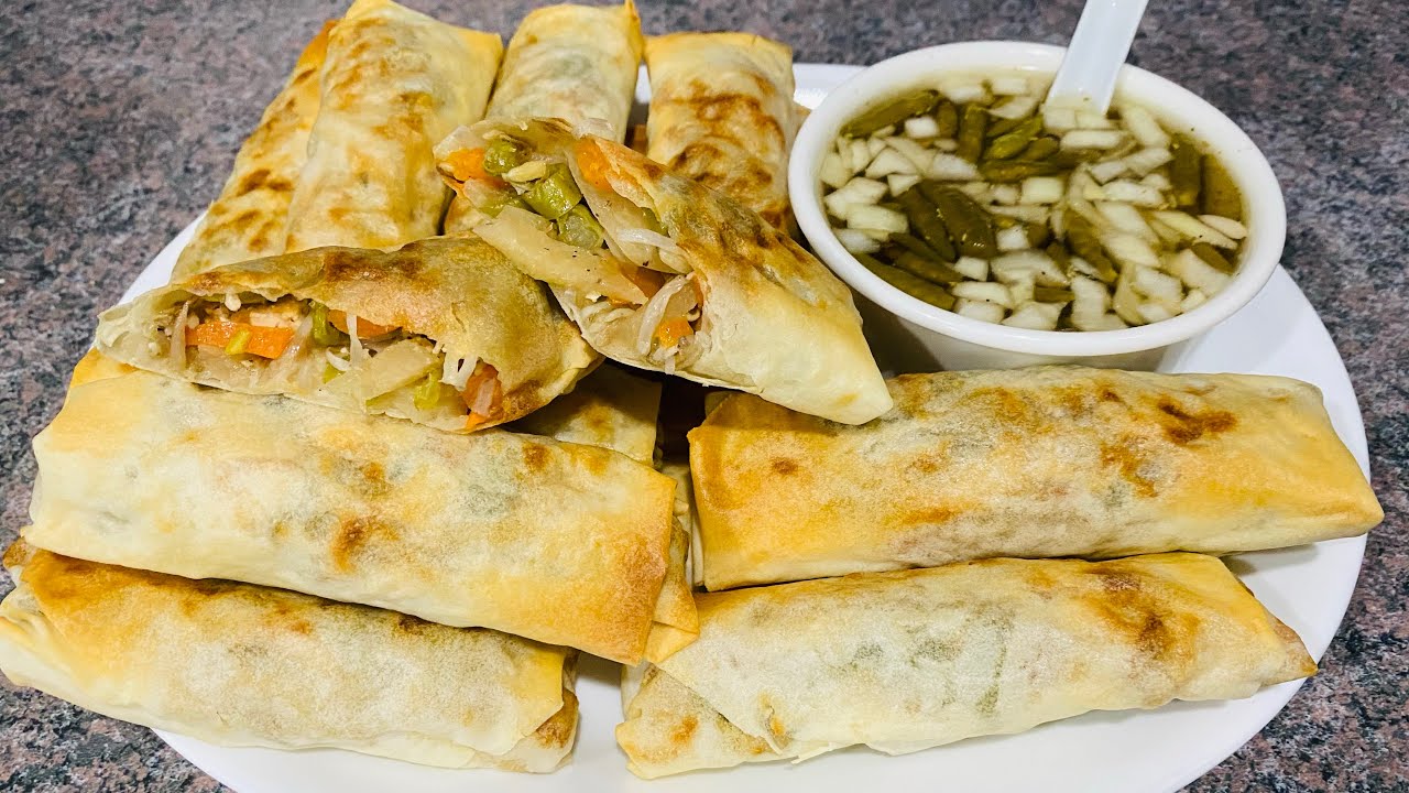 SIMPLE AND EASY LUMPIANG GULAY RECIPE AIR FRY VEGAN HEALTHY