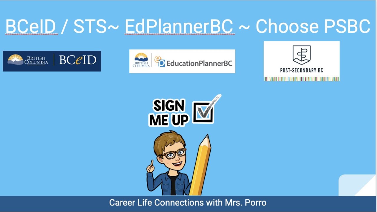 CLC12 BCeID and Student Transcript Services, EdPlannerBC, and Choose BC