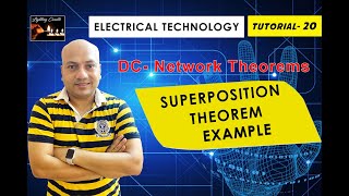 Electrical Technology:- Superposition Theorem :- Example 2