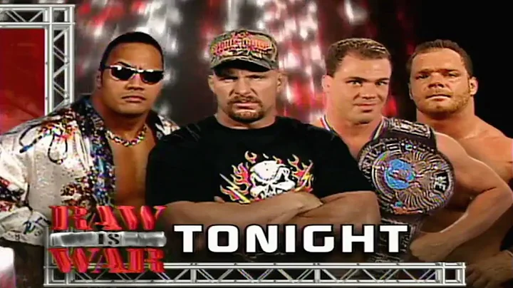 Stone Cold & The Rock Vs Kurt Angle & Chris Benoit Part 1